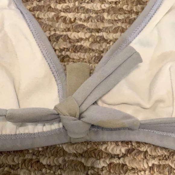 Costa Leste Size Small Grey Triangle Bikini Top With Back Tie. Preowned - Picture 4 of 6